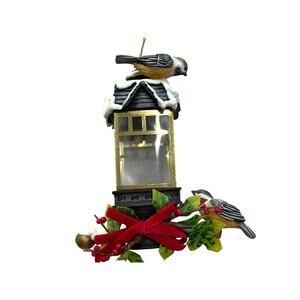 VTG Frosty Feathered Friends Illuminated Bird Christmas Ornament